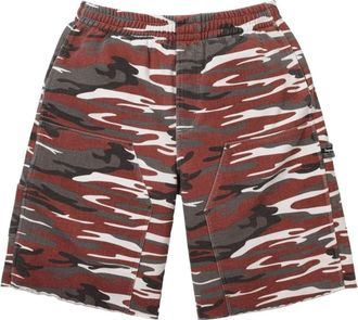 SUPREME SS26 Double Knee Painter Sweatshort Red Camo SUP-SS26-204-RMO