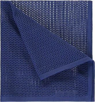 Ermenegildo Zegna Pochetzakdoek - Heren - Accessoires - Blauw - ONE Size - Katoen - Accessoires