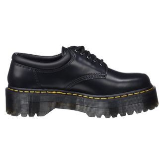Dr. Martens 8053 Quad Polished Smooth Unisex Lace Up Shoes - UK 7 - US 9 Women / 8 Men - EU 41 - Black - Size:UK 7