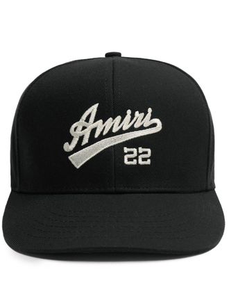 Amiri Hoed met geborduurd logo - Zwart