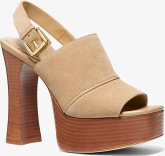 Michael Kors Rye Suede Platform Sandal