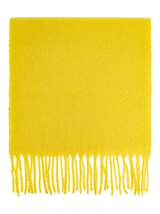 Issey Miyake Sciarpa con frange - Giallo
