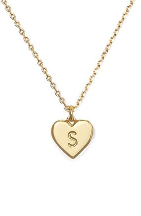 Kate Spade New York initial heart pendant necklace in Gold - S at Nordstrom