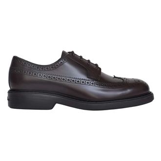 Hogan Schoenen, Heren, Bruin, 41 EU, Leer, H704 Veterschoen