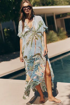 Farm Rio Embroidered Kaftan