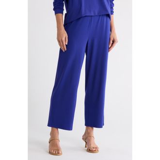 Eileen Fisher Crop Straight Leg Pants in Blue Violet at Nordstrom Rack, Size Small
