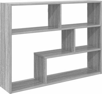 vidaXL Estante De Pared Montada En La Pared Sonoma Gris Vidaxl