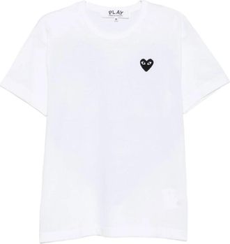 Comme Des Gar&ccedil;ons T-shirt met ronde hals en korte mouwen - Heren - T-shirts - Wit - 2XL - Tops