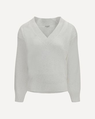 Brunello Cucinelli Sparkling linen T-shirt Female L