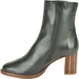 Zinda Zwart Botje DH. 6cm - Dames - Laarzen met Hak - Zwart - 37 EU - Schoenen