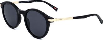 Levi's Ronde Zonnebril met Gouden Accenten
