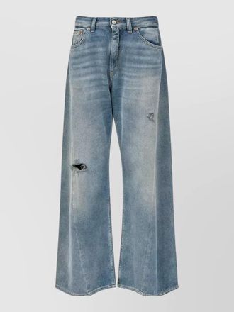 Maison Margiela denim wide leg trousers five pockets