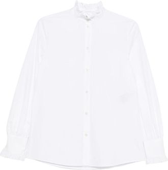 Valentino Garavani High-neck Shirt With Ruffles