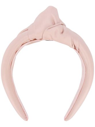 Red(v) knot headband - women - Lamb Skin - One Size - Pink