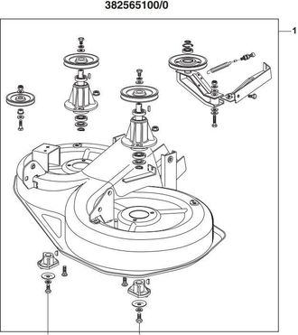 STIGA Sports Assieme piatto di taglio ORIGINALE trattorino STIGA NJ92 GREY con raccolta
