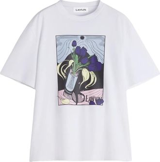 Lanvin T-shirt in cotone - Bianco