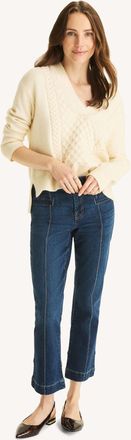 Nautica Womens Mid-Rise Demi Bootcut Denim