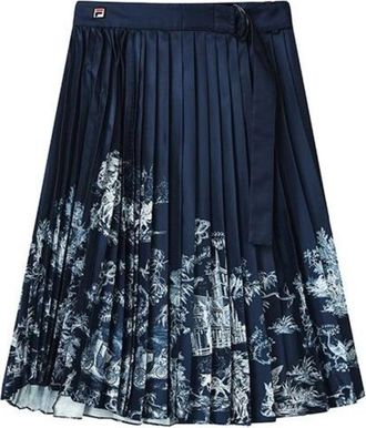Fila (WMNS) FILA Casual Long Skirt Navy White F11W238307F-ZA