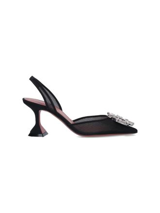 Amina Muaddi Begum Slingback - Black
