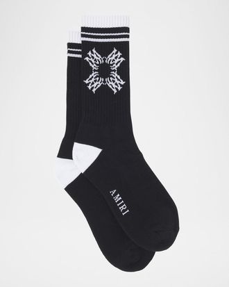 Amiri Mens MA Quad Crew Socks