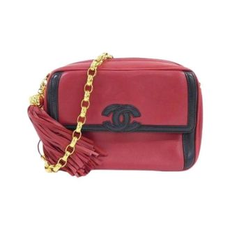 Chanel Pre-owned Leather chanel-bags - Dames - Pre-owned - Rood - Maat: ONE Size Leer