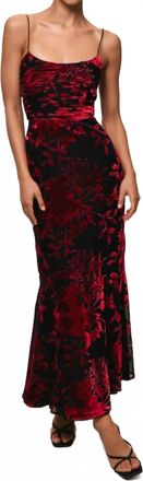 Hutch Tylia Dress In Black Pink Chinoiserie Bouquet