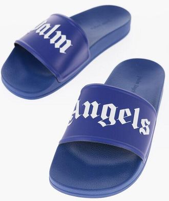 Palm Angels Solid Color Slides with Contrasting Logo size 45