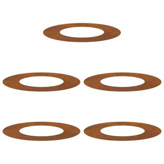 Berkfield Home Corten Steel Planter Corten steel Medium Decorative Inlays in Brown