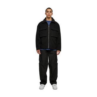 Urban Classics Blouson heren jas met grote zakken (Zwart)