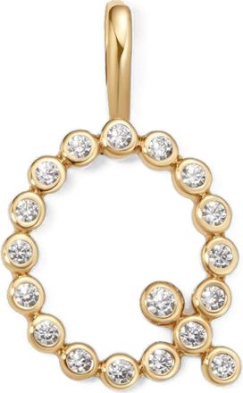 Made by Mary CZ Poppy Charm in Gold Vermeil Initial Q at Nordstrom