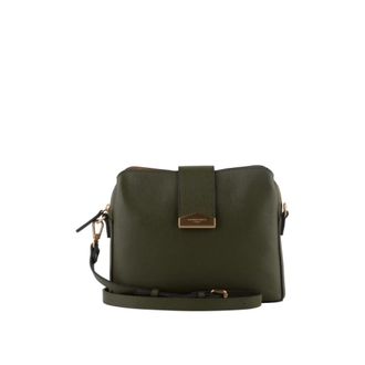 Pourchet Tassen, Dames, Groen, ONE Size, Leer, Cavalcade