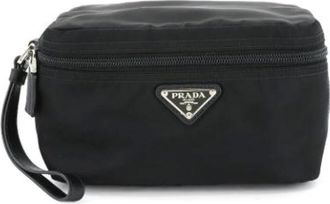 Prada unisex, Pre-owned, Zwart, Maat: ONE Size Nylon