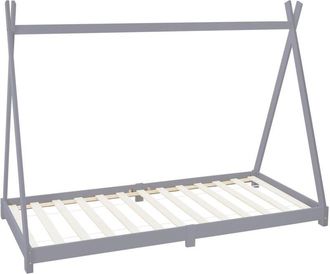 ML Design Ml-design - Lettino per Bambini e Bambine Design Tepee con Rete Telaio a Doghe 200 x 90 cm Letto Basso a Forma di Tenda Indiana Giroletto in Legno di