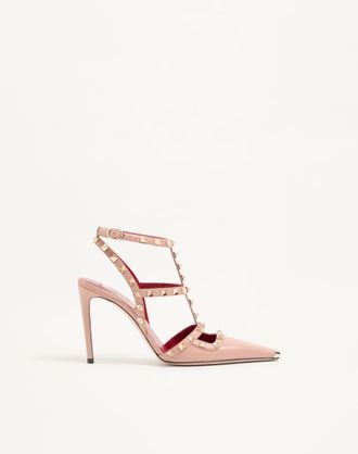 Valentino Garavani D&eacute;collet&eacute; Rockstud In Capretto 100Mm Donna PHARD 36.5