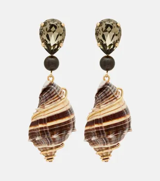 Jennifer Behr Pendientes Alon con cristales