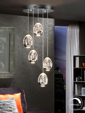 Schuller Lampara &Oslash;30 Rocio 5 Led Cromo