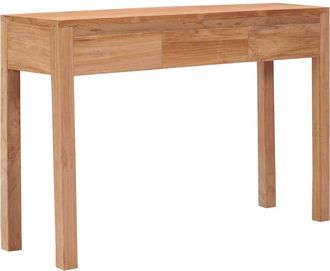 vidaXL Mesa Consola De Madera Maciza De Teca 110x35x75 Cm Vidaxl