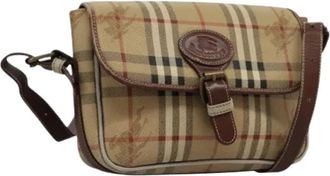 Burberry Pre-owned Cross Body Bags, female, Beige, Size: ONE SIZE Pre-owned Plastic Shoulder Bag