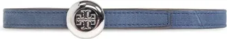 Tory Burch Romy Su&egrave;de Riem - Dames - Riemen - Blauw - S - Su&egrave;de - Accessoires