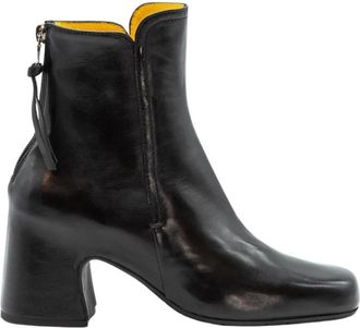 Mara Bini Tronchetto - Dames - Laarzen met Hak - Zwart - 38 EU - Leer - Schoenen