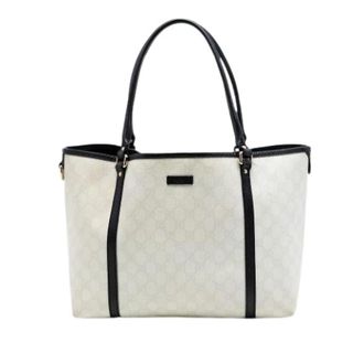 Gucci Pre-owned Tote Bags, female, White, Size: ONE SIZE Pre-owned Canvas Tote Bag