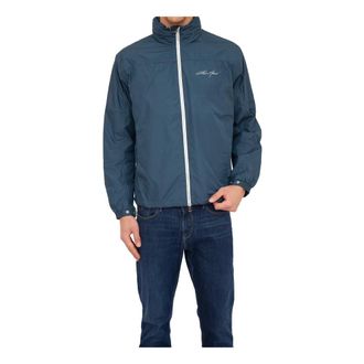 Emporio Armani Blouson Jacket - Heren - Zomerjassen - Blauw - S - Polyester - Jassen