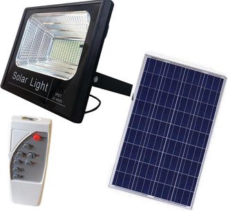 Trade Shop Trade Shop Traesio - Trade Shop - Faro Pannello Energia Solare Faretto Led Luce Bianca Ip67 Con Telecomando - -100 Vatios