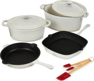 Berghoff Neo Cast Iron 9-Piece Cookware Set in White at Nordstrom Rack