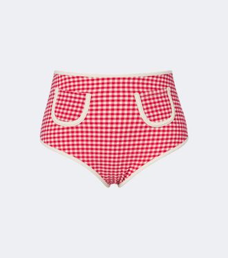 Montce Swim Polly gingham bikini bottoms