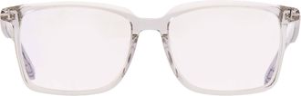 Tom Ford Blue Light Block Square Mens Eyeglasses FT6100-D-B 020 56