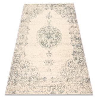 RugsX Alfombra De Lana Abby 486.24.la100 Osta Adorno, Marco Cl&aacute;sico Beige / Azul Beige 120x170 Cm