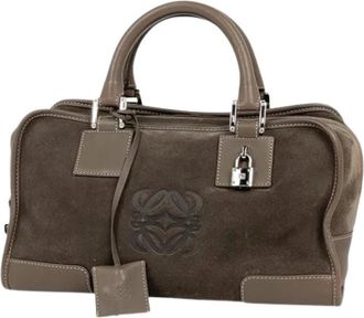 Loewe Pre-owned Amazona Handbag - Dames - Vintage Handtas - Bruin - ONE Size - Leer - Vintage