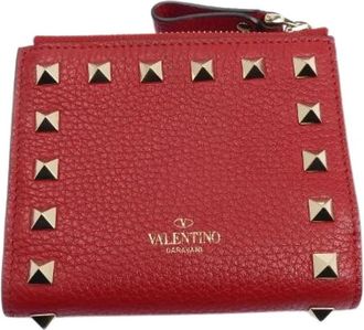 Valentino Pre-owned Wallets, female, Red, Size: ONE SIZE Pre-owned Leather wallets