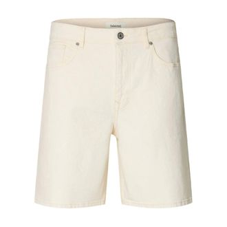 Selected Alex 611 Denim Shorts - Heren - Korte broeken - Beige - Maat: XL Denim